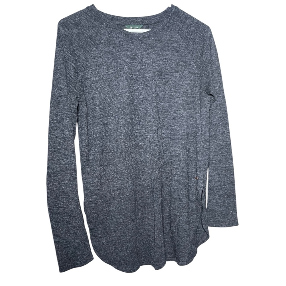 Roots Long Sleeve Tee in Heather Navy